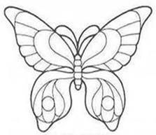 Бабочка рисунок черно-белый